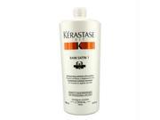 Kerastase 16631300444 Nutritive Bain Satin 1 Exceptional Nutrition Shampoo For Normal to Slightly Dry Hair 1000ml 34oz