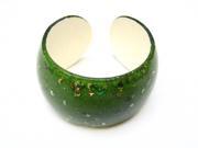 Alur Jewelry 26210OL Sparkling Plastic Bangle in Olive