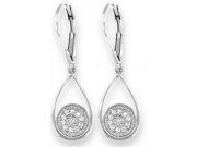 Doma Jewellery DJS02140 Sterling Silver Rhodium Plated Earring with CZ