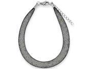 Doma Jewellery MAS02837 Stainless Steel Mesh Bracelet with crystals inside