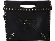 Aryana Ashlyn6blk Black Handbag With Twist Lock Flap