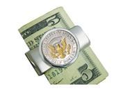 UPM Global LLC 12674 Silvertone Presidential Seal Selectively Gold Layered Money Clip