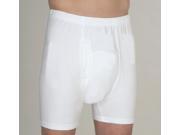 Prime Life Fibers MBB100WHT1X Wearever X Large Mens Incontinence Boxer Briefs in White