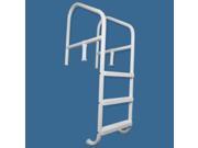 Saftron CBL 336 3S G Commercial In ground 3 Step Cross Braced Ladder 36 x 67 in. Gray