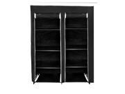 Florida Brands FB FB2194 Portable Black 48 Inch Closet with 8 Fabric Shelves