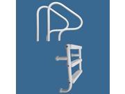 Saftron P 326 SL4 W 4 Step Split Ladder 7 x 35 in. Wall Mounted Pool Cover Friendly White