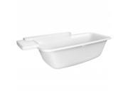Hansgrohe 19955000 Axor Bouroullec 5.5 ft. Center Drain Bathtub with Shelf in White