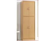 Hodedah Hi224 Beech 4 Door Pantry Cabinet