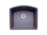 Blanco 440173 Diamond Single Bowl Silgranit II Undermount Kitchen Sink Metallic Gray