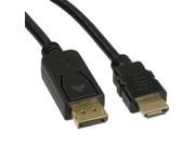 Eagle Electronics 184026 10Ft Display Port Male to HDMI Male Cable