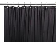 Carnation Home Fashions USC 3 16 3 Gauge Vinyl Shower Curtain Liner Black