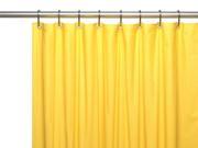 Carnation Home Fashions USC 8 85 8 gauge Anti Mildew Shower Curtain Liner Canary Yellow