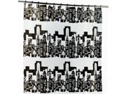 Carnation Home Fashions SCPEVA HK CTS Cityscape Peva Shower Curtain with Built in Hooks