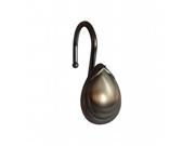 Elegant Home Fashions HK40147 Shower Hooks Tear Drop Oil Rubbed Bronze