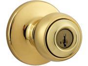 Kwikset 803621 Smartkey Polo Smart Key Entry Lock Us3 Polished Brass