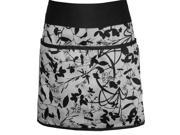 A Greener Kitchen AP013 Organic Cotton Half Apron Whispering Grass Black and White