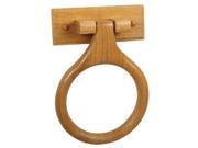 Design House 561191 Dalton Towel Ring Honey Oak Finish 561191