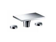Hansgrohe 18013001 Massaud 8 in. Widespread 2 Handle Low Arc Bathroom Faucet in Chrome