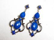 Alur Jewelry Inc. 14352BU Bell shape Chandelier Earring in Blue
