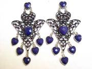 Alur Jewelry Inc. 14354PU Hearts Chandelier Earring in Purple