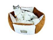 Aeromark C02NZS MB Armarkat Pet Bed Cat Bed 20 x 20 x 8 Brown Ivory