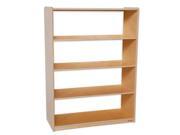 Wood Designs 12900AC Bookshelf With Acrylic Back 48 In. H