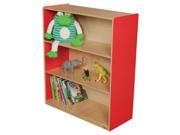 Wood Designs 12942R Strawberry Red Bookshelf 42 In. H