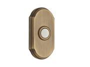 Baldwin 9BR7017 006 Wired Arch Bell Button Matte Brass and Black