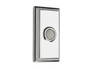 Baldwin 9BR7015 003 Wired Rectangular Bell Button Polished Chrome