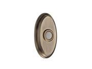 Baldwin 9BR7016 006 Wired Oval Bell Button Matte Brass and Black
