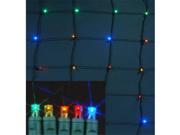 Queens of Christmas S 4X6MM5M NG 4x6 ft. M5 Multicolor LED Net Lights
