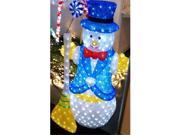 Queens of Christmas WL FROSTY 39 LED 39 in. 3D Snowman LED Light Display