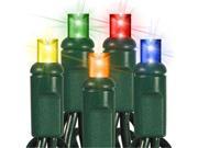 Queens of Christmas S 50MM5M 6G Multicolor M5 LED Lights with 6 in. Spacing and Green Wire