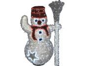 Queens of Christmas WL SNMN 3D 05 5 ft. 3D LED Snowman
