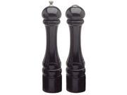 Chef Specialties Imperial Ebony Maple Wood 2 Piece Salt Shaker and Pepper Mill Set