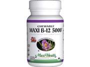 Maxi Health Kosher Vitamins Maxi B12 5000 Chewable 60 Tablets 1510924