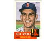 Autograph Warehouse 20877 Bill Werle Autographed 1953 Topps Archive Baseball Card Boston Red Sox