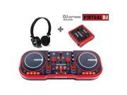 FIRST AUDIO MANUFACTURING MYSCRATCHPACK USB DJ MIDI Controller with Headphones and External Sound Interface