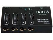 Rolls MX44S Mini Mix IV Mini 4 Channel Audio Mixer