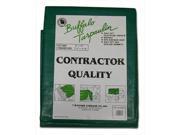 T.W. Evans Cordage G1012 10 ft. x 12 ft. Contractor Grade Poly Tarp in Black and Green
