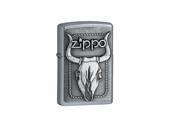 Zippo 202866 Bull Skull Emblem Windproof Pocket Lighter