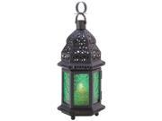 Zingz Thingz 13244 Green Moroccan Candle Lantern