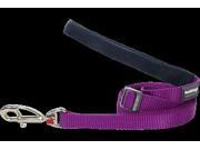 Red Dingo L6 ZZ PU LG Dog Lead Classic Purple Large