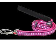 Red Dingo L6 RB HP LG Dog Lead Reflective Hot Pink Large