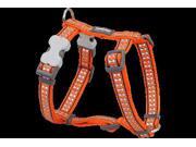 Red Dingo DH RB OR ME Dog Harness Reflective Orange Medium