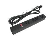 E dustry EPS 10461 12 in. 4 Outlet Metal Power Strip