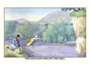 Buy Enlarge 0 587 06415 3P12x18 Fishing the Shallows Below the Mill Paper Size P12x18