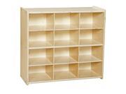 Contender C16129F Contender Baltic Birch 12 Cubby Storage Unit Withoutut Tubs Assembled