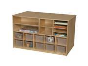 Wood Designs 62901 Versatile Storage With 10 Clear Trays