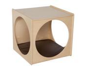 Contender C29029BN Contender Giant Crawl Thru Play Cube Imagination Cube With Brown Cushion